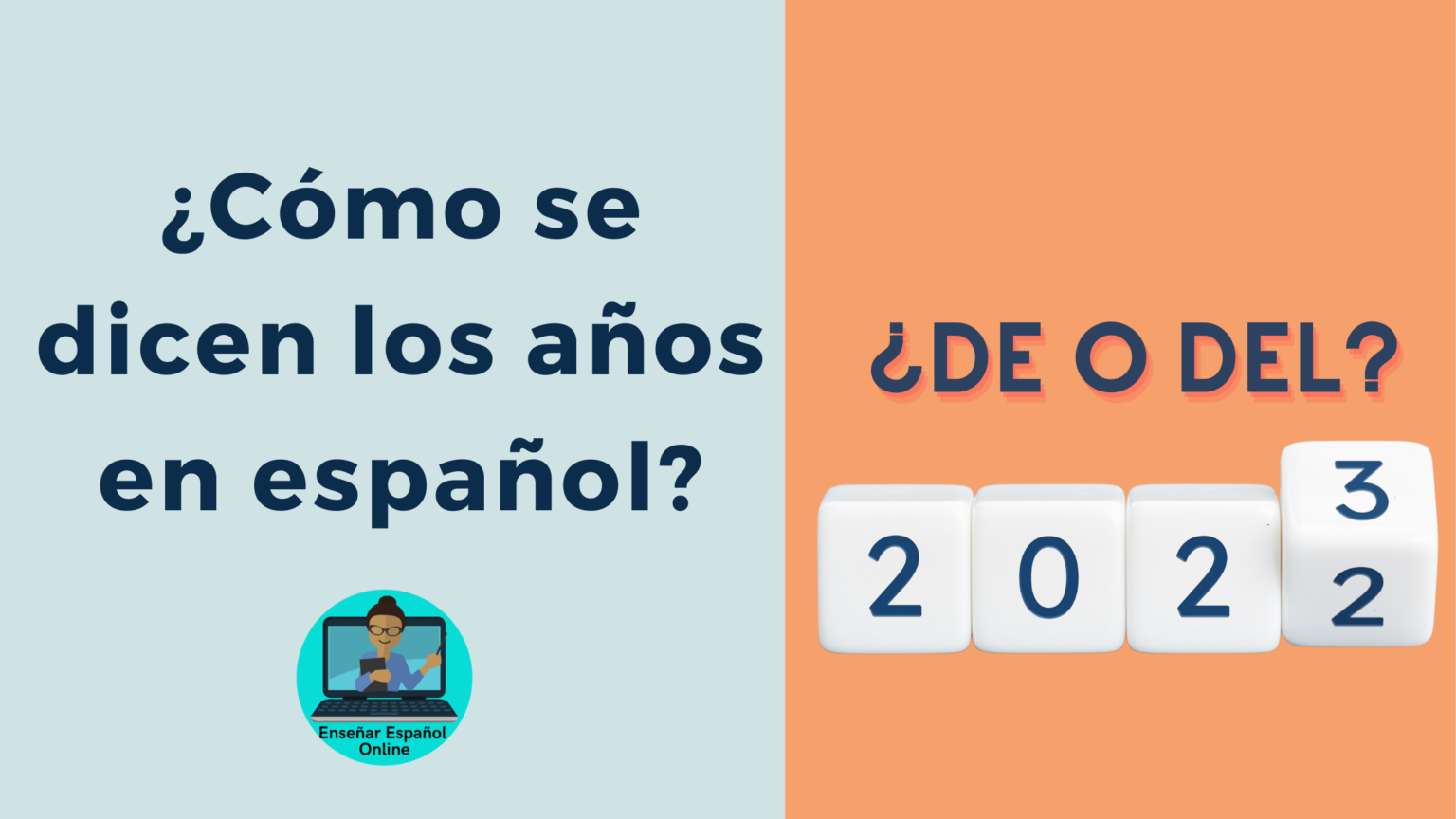 ¿Cómo se dice el año de o del? ¿Del 2023 o de 2023? Enseñar Español