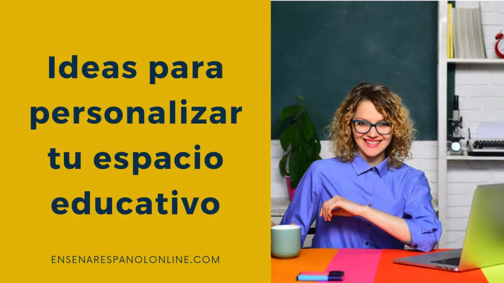 profesora-clase-en-linea-ideas-personalizar-espacio-educativo